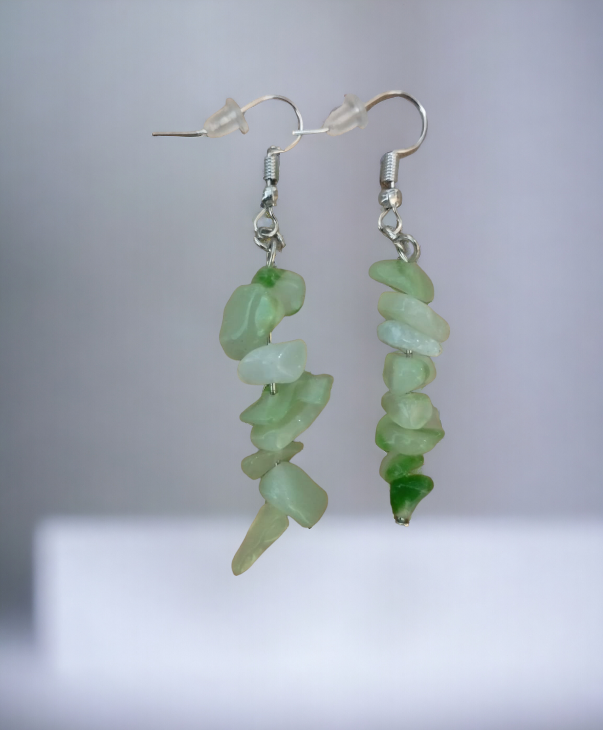 Pendientes Chakra Boho con Decoración de Piedras de Resina Epoxi (VENDIDO) - 3