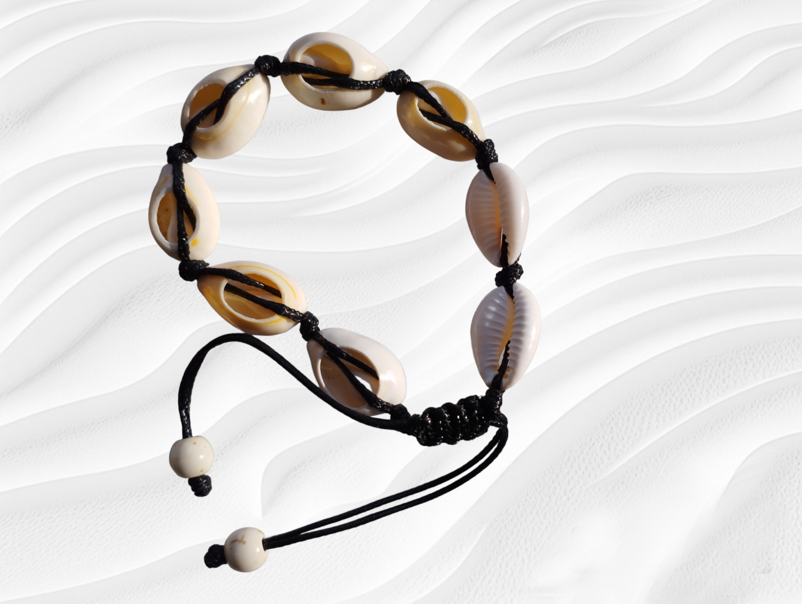 Pulsera ajustable con conchitas de la playa de Almería - 2