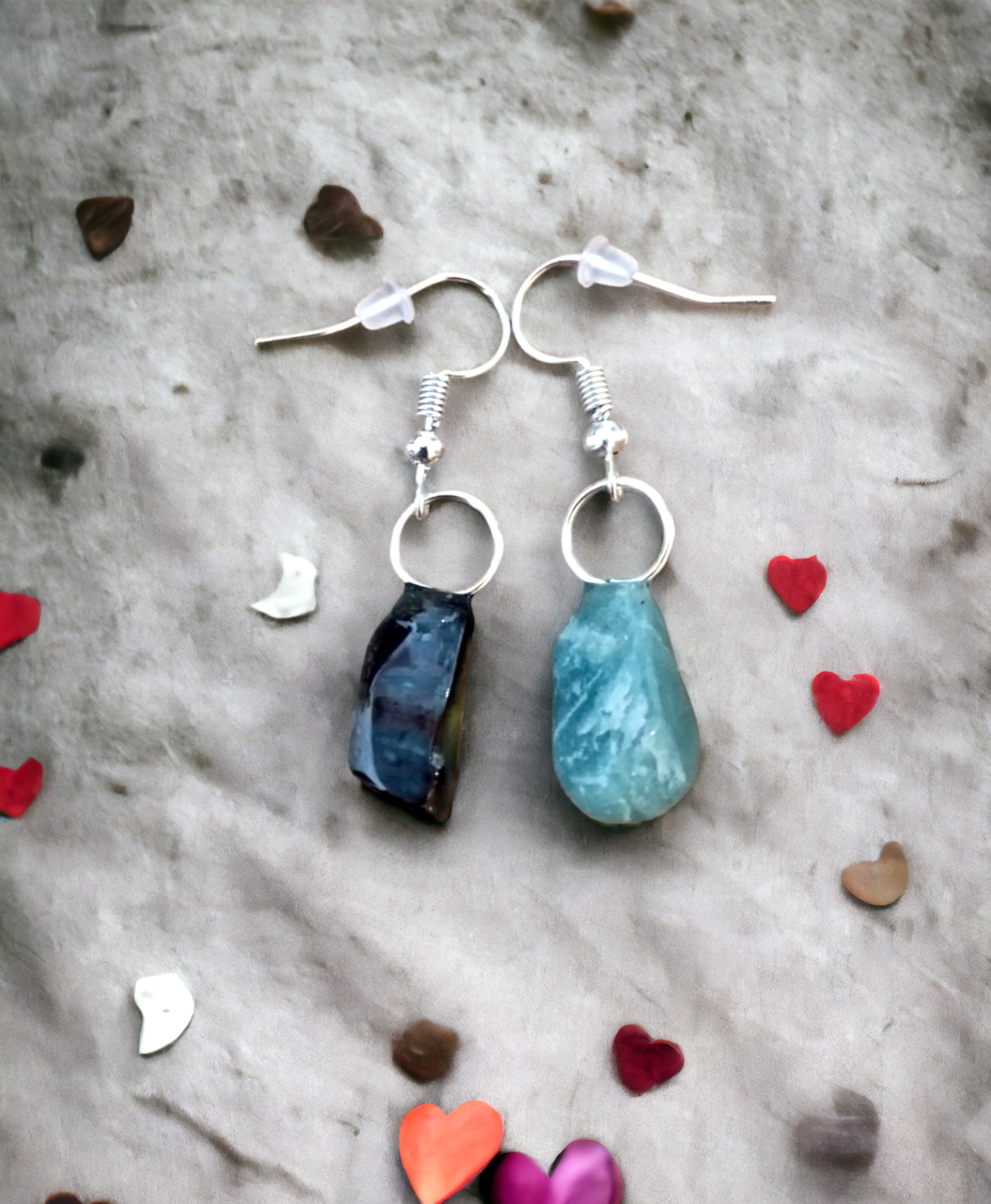 Pendientes con Imitación de Jade en Resina Epoxi: Elegancia en Tonos Verdes - 2