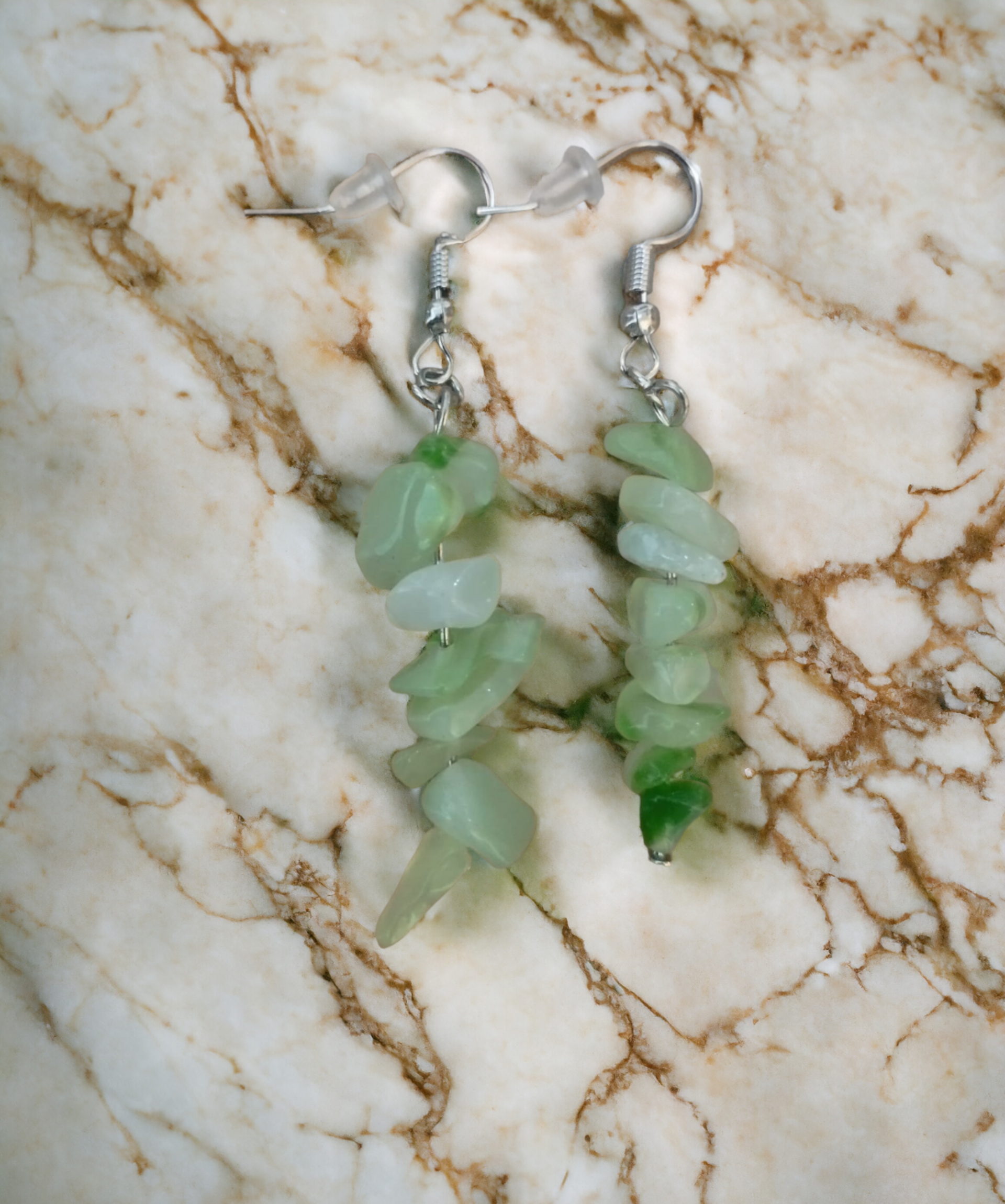 Pendientes Chakra Boho con Decoración de Piedras de Resina Epoxi (VENDIDO) - 8