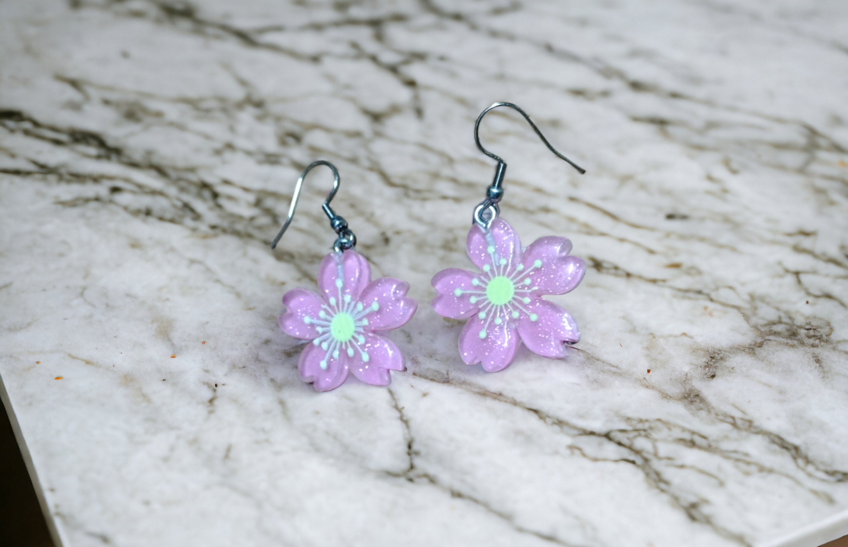 Pendientes Margarita Rosa: Frescura Floral (VENDIDO) - 4