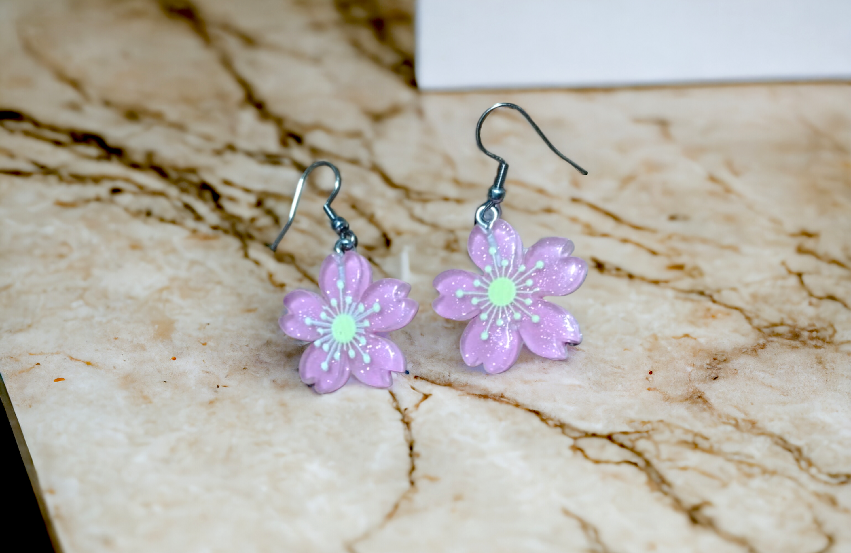 Pendientes Margarita Rosa: Frescura Floral (VENDIDO) - 7