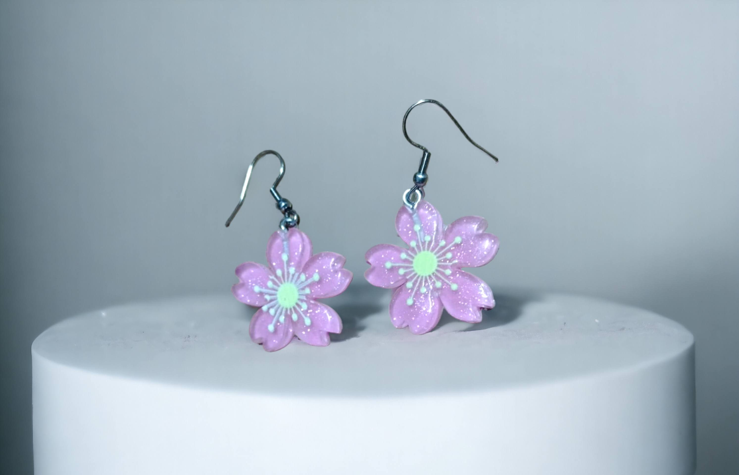 Pendientes Margarita Rosa: Frescura Floral (VENDIDO) - 5