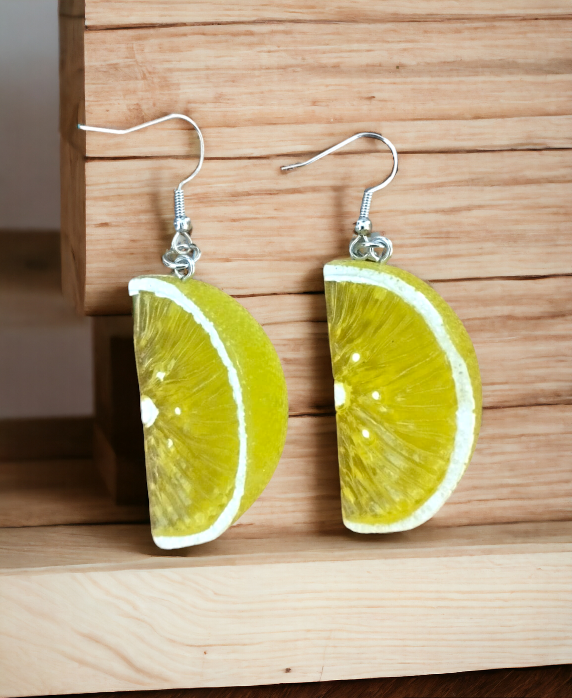 Pendientes en Forma de Rajas de Limón: Frescura y Elegancia Citrus - 5