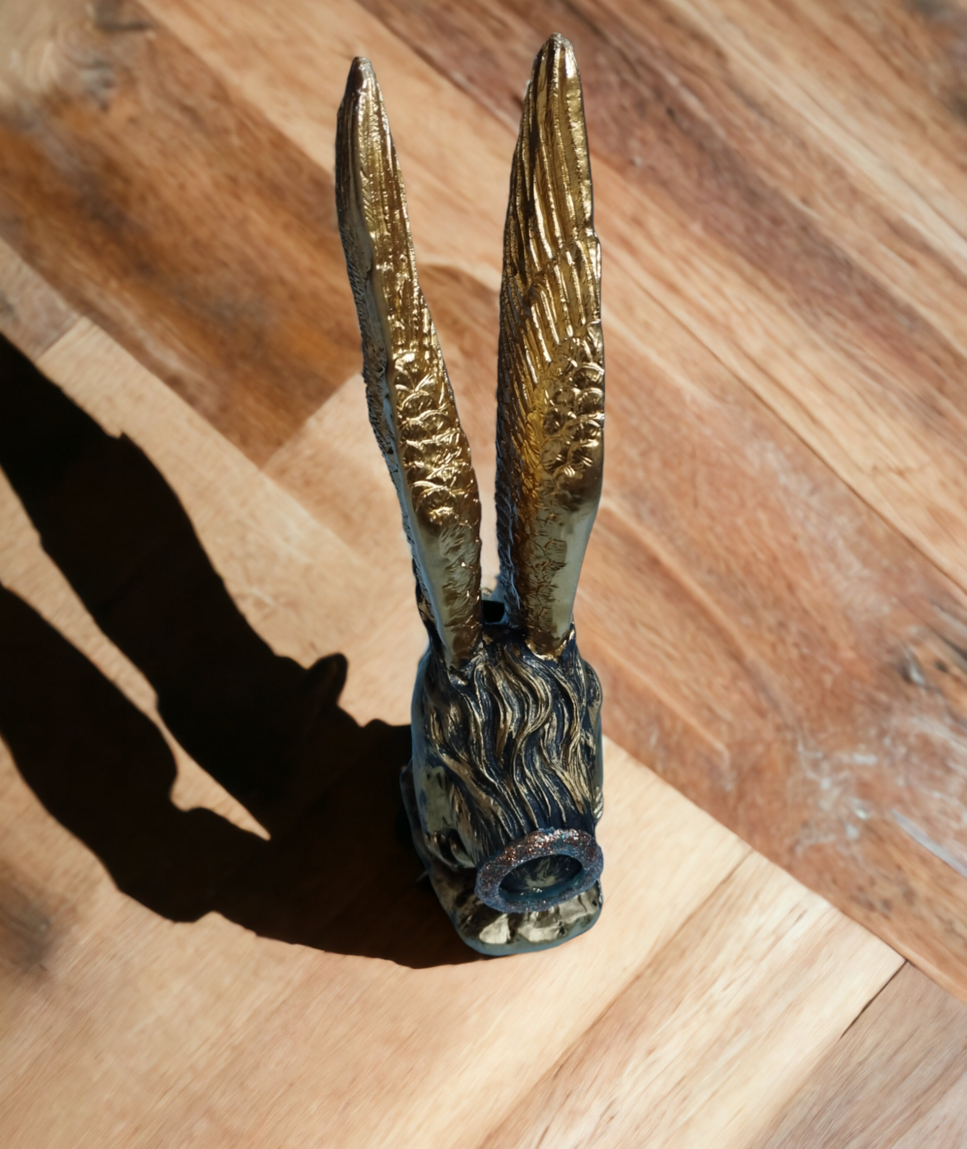Ángel de Serenidad: Escultura en Resina que Imita el Bronce - 6