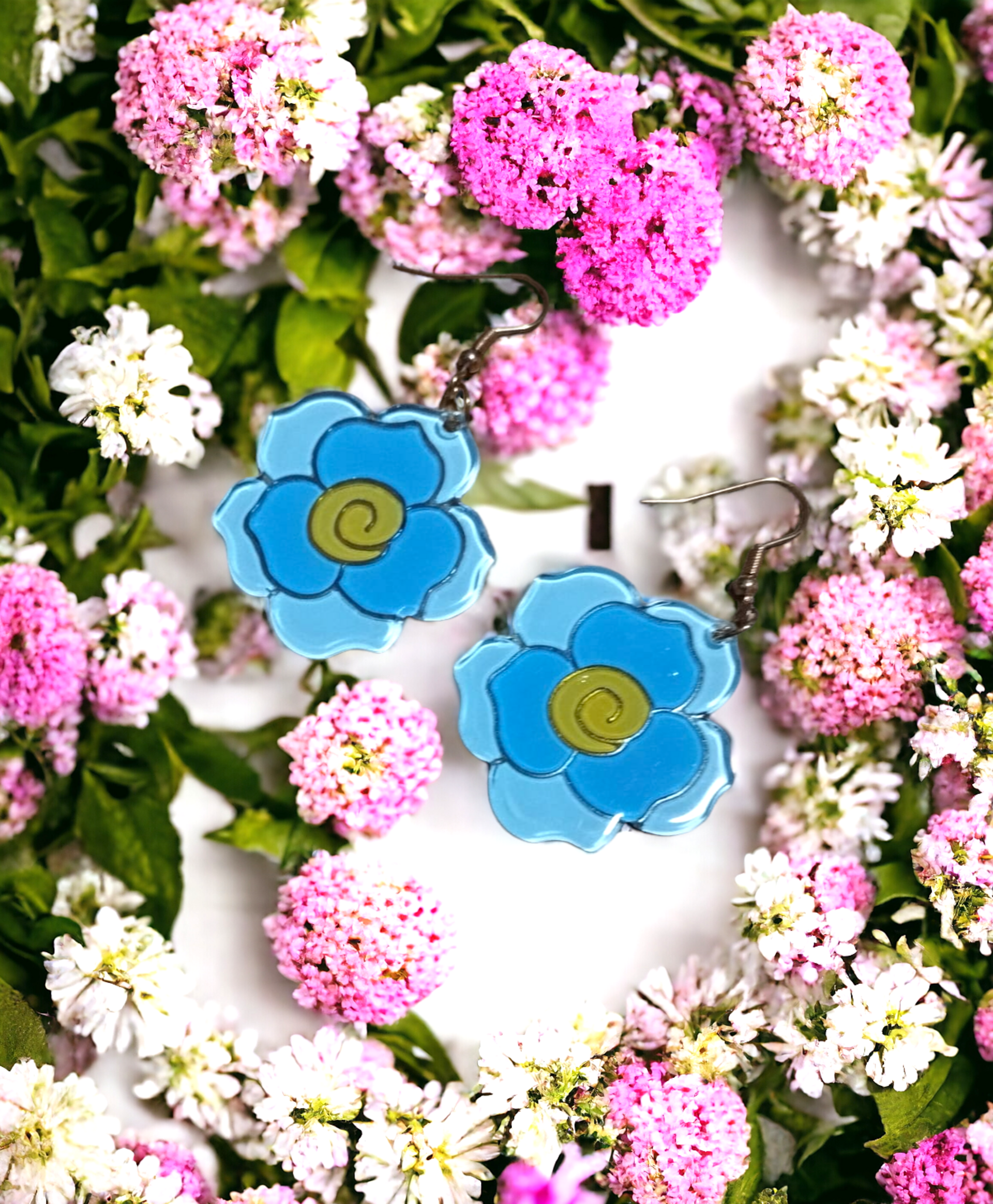 Pendientes Minimalistas en Tonos Azules: Elegancia Sencilla - 6