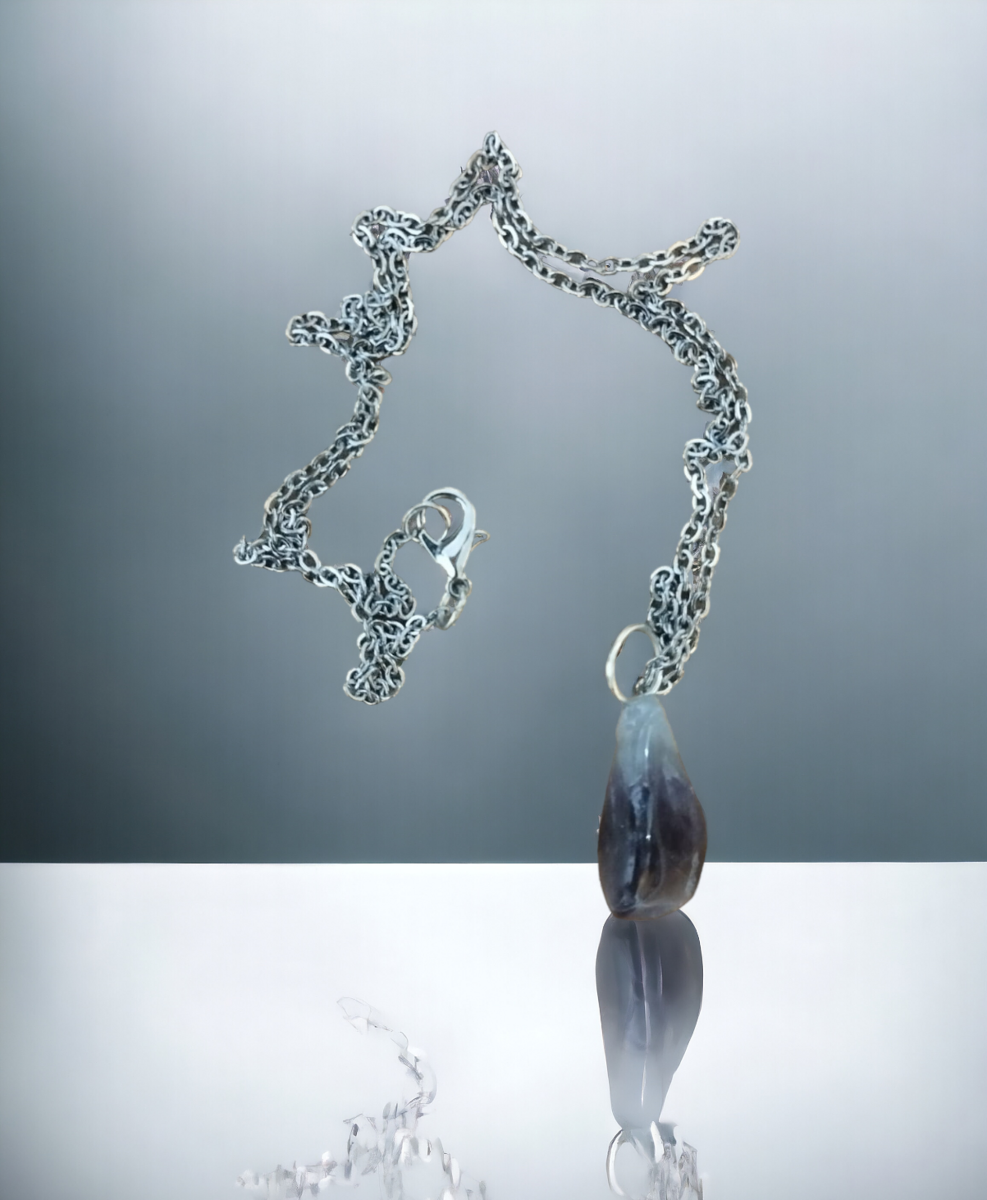 Colgante Alargado de Amatista: Elegancia en Formas Naturales - 6