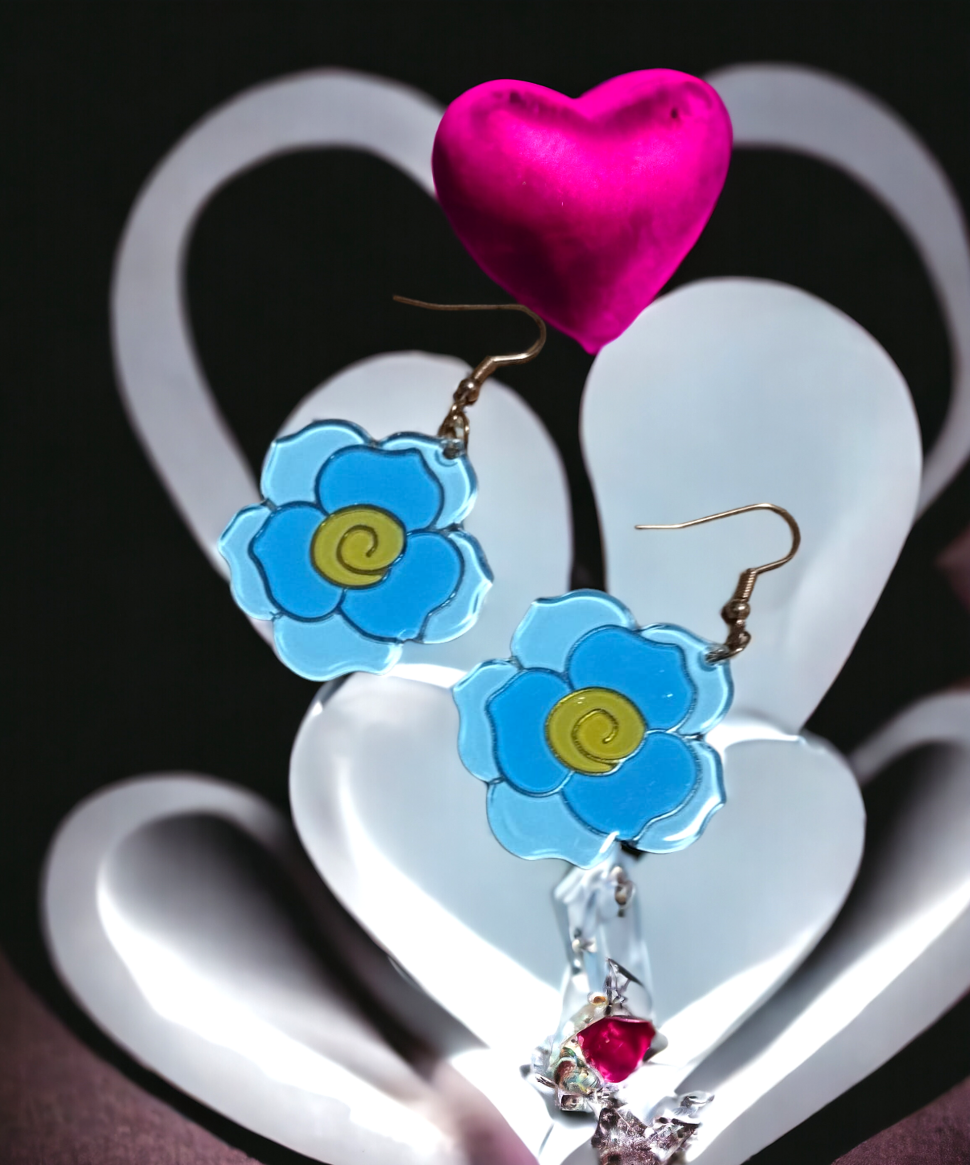 Pendientes Minimalistas en Tonos Azules: Elegancia Sencilla - 4