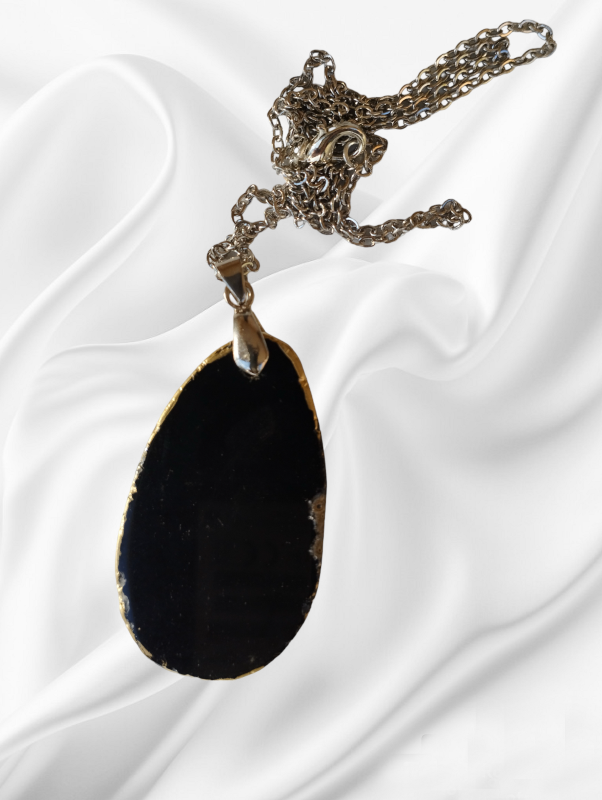 Colgante de agata negra. - 2