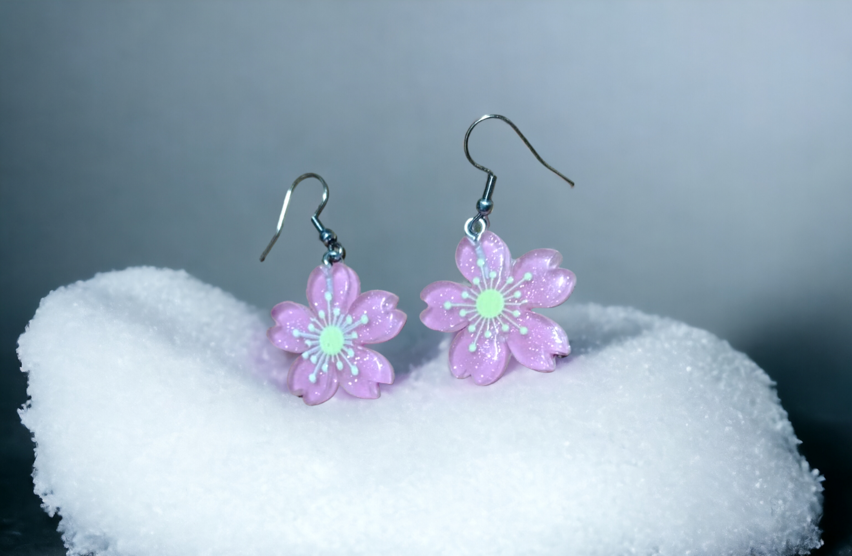 Pendientes Margarita Rosa: Frescura Floral (VENDIDO) - 3